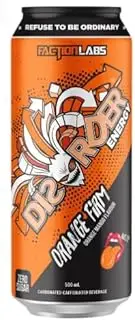 Faction Labs Disorder Energy Orange Firm Orange Mango Flavour Energy Drink 24 x 500ml