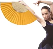 [Generic] Folding Fans Handheld, Vintage Handheld Silk Folding Fans With Frames, Elegant Retro 8Inch Silk Folding Fan For Women, Girls, Ideal For Dancing, Cosplay, Wedding, Party Decoration