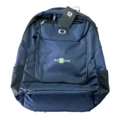 NWT OGIO Mercur Laptop Backpack Zipper Pockets Navy Blue Adult