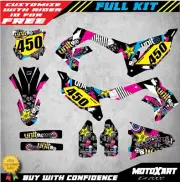 Custom decal Kawasaki KXF450 2019 2020 RUSH STYLE stickers graphic kit decals