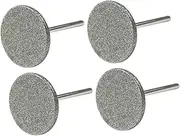 SAFIGLE Electric Nail Drill Bits Set 4pcs Sanding Discs Flat Drill Bit and Nail File for Salon