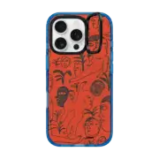 iPhone 16 Pro Impact Ring Stand Case MagSafe Compatible Red moves