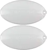Spares2go Cooker Hood Light Diffuser/Lens Oval Cover Plate (Pack of 2, 100Mm X 52Mm)