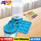 Water Cycle Paint Brush Cleaner with Drain Button Cleaning Bucket Art Tools