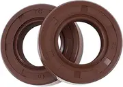 X AUTOHAUX Universal Oil Seal TC Seal Ring Rotary Shaft Seal 22x40x10mm High Pressure FKM Rubber Brown 2 Pcs