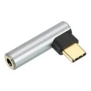USB Type C to 3.5mm Female Headphone Jack Adapter USB C to Aux Audio Grey