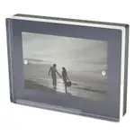 Tizo Lucite 2 Tone Black Picture Frame, 4 x 6