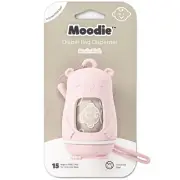 Moodie Teddy Bear Disposable Diaper Bag Dispenser (PINK)