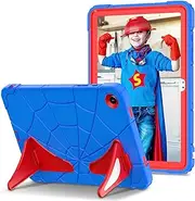 [Herize] Galaxy Tab A9+ Case Samsung Tab A9 Plus 11 Inch Cover 2023 SM-X210/X215/X216 with Stand | Rugged Protective Heavy Duty Shockproof Cover for Kids Boys Girls Blue