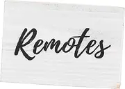 CHILDWEET Wooden Remote Control Holder Elegant Organizer for Tv Ac Remotes Stylish Desktop Storage Multipurpose Compartment for Home Office Use