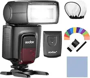 GODOX TT560II Universal Camera Flash Speedlite GN38 Standard Hot Shoe Camera Flash 2.4G Wireless Trigger with Trigger Transmitter Replacement for Canon, Sony, Nikon, Panasonic, Olympus, Pentax