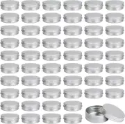 2 Oz Aluminum Containers with Screw Lid - Perfect for Lotion Bar Beard Balm