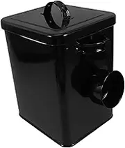 Ciieeo Airtight Multi Function Storage Container with Built Spoon Versatile Canister for Rice Flour Food and Tools Stylish Bucket for Kitchen and Household Use