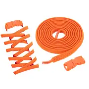 4 Pack Elastic Tieless Shoe Laces for Adults Sneakers, Orange
