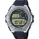 【CASIO】重工業風金屬錶圈膠帶電子錶-MWD-100H-9A