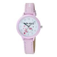 在飛比找Yahoo奇摩購物中心優惠-Hello Kitty 經典凱蒂貓造型腕錶-紫-KT072L