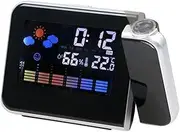 Smart Digital LED Projection Alarm Clock Temperature Time Projector LCD Display