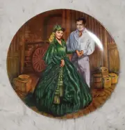 "Scarlett's Green Dress" Gone With the Wind Collector's Plate by Knowles China