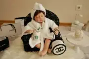 Newborn baby photography prop designer mini micro bag purse photo