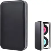 80 Capacity Plastic CD Disc Storage Holder DVD Storage Wallet, Portable Zippered
