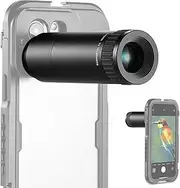 NEEWER 7X Telephoto Lens for 17mm Thread Cage/Case/Clamp, 15 Elements 12 Groups Magnification Lens Compatible With iPhone Samsung Cage, LS-36