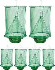 Rescue Fly Trap - 6X Reusable Fruit Fly Traps,Catcher Folding Hangable Outdoor Flying Animal Control for Barn Garden Patio Camping