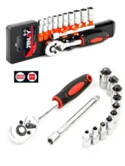12pcs/set Multifunctional Socket Wrench, Quick Release Ratchet Wrench