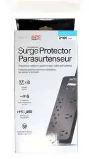 APC SurgeArrest Surge Protector 8-Outlets 2160 Joules - 6' Power Cord - PH8