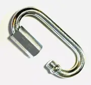 Set of 2 Carabiner Quick link Strap Connector Chain Repair Shackle D