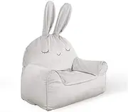 ZLYTQZHGBHD Washable Lazy Sofa，Chairs Cover Tatami (Color : Gray Rabbit Sofa)