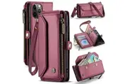 Apple iPhone 11 Pro Max CaseMe C36 Wallet, 7 Card Slots, Cash Pocket, Zipped Coin Wallet