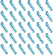 30Pcs Ear Spoon Tips Silicone,Ear Cleaner Replacement Tips,Ear Wax Removal Replacement Tips, Ear Spoon Replacement Tips for Teens Adults Ear Wax Removal (Blue)