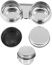 Essential Oil Painting Tools Stainless Steel Paint Cleaning Pot Brush Washer Palette Clip Dual Palette Cups Set