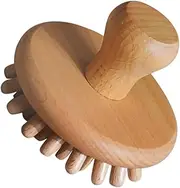BAZEITFLOW Wooden Scalp Massage Comb Portable Multi Functional Hairbrush for Men Women Static Tooth Design for Scalp Massage Lightweight Travel Friendly