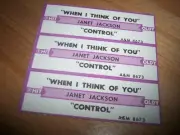 3 Janet Jackson When I Think Of You / Control Jukebox Title Strips