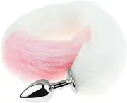 Smooth Long Fox Anal Plug toys,Stainless Steel Anal Plugs,Fox Tail Anal Plug Toy SM Role Play Sex Toys for Women Men Couple Sweater