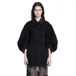 [SIMONE ROCHA] Embellished Sculpted Short Denim jacket Black
