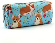 LParkin Cute Corgi Pencil Case Pouch Teacher Gift Gadget Bag Make Up Case Cosmetic Bag stationary kawaii pencil box