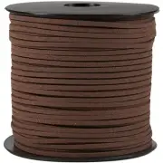 Faux Leather Cord - 100-Yard Suede Leather Strap Beading Cord, Flat Leather Lace