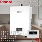 🔨 實體店面 RINNAI 林內牌  RUA-C1630WF 16L強制排氣熱水器 含基本安裝 北北基桃免運費