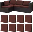 8Pcs Stretch Patio Cushion Covers Outdoor Cushion Covers,Outdoor Couch Cushion C