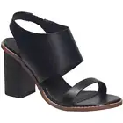 French Connection Womens Lori Vegan Leather Stretch Block Heel Shoes BHFO 1606