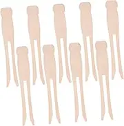ADOCARN Natural Wood Clothes Pins 50pcs Round Wooden Laundry Clips for Yarn Ball Winder Durable Crafts Clips Old Fashioned Style