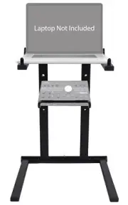 Rockville Folding Laptop+Recording Interface Stand For Mackie Big Knob Studio+