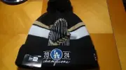 Los Angeles Dodgers 2024 World Series Champions Locker Room Knit Beanie Hat