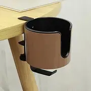 Desk Cup Holder with Headphone Hanger Adjustable Anti-Spill Cup Holder for Desk or Table Clip on Cup Holder Nonslip Tableside Cup Holder Gaming Desk Accessories for Coffee Mugs Water Cups Headphone