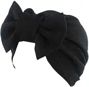 [Qhome cap] Qhome Womens Luxury Bow Turban Hat Stylish Chemo Cap