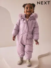 Pink Print Shower Resistant Snowsuit (3mths-7yrs) (AU6922) | $70 - $79