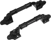 TOKIDNY 2pcs Heavy Duty Sliding Barn Door Handle Ergonomic Non-Punch Design Easy Installation for Doors Cabinets Wardrobes and Garages Finish