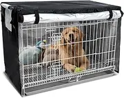 NEVERLAND Dog Crate Cover 42 Inch - Kennel Crate Covers for Dog Cage Waterproof, Universal Durable Oxford Cloth Dog Cage Cover for Most Wire Pet Crates, 42 x 28 x 30 Inch (Cover Only)
